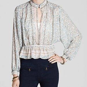 FREE PEOPLE - Print Chiffon Top